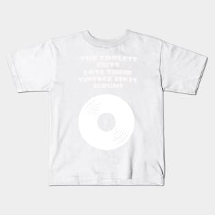 COOLGUYSVINYL WHITE Kids T-Shirt